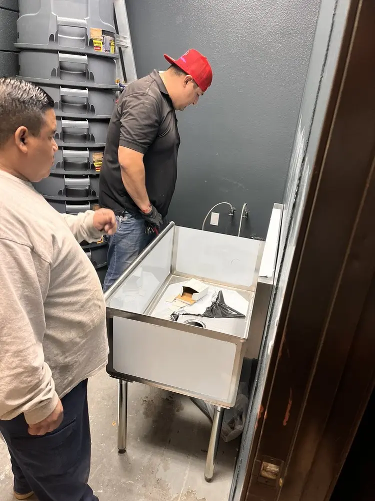 Commercial plumbing and sink installation in Baxter Village