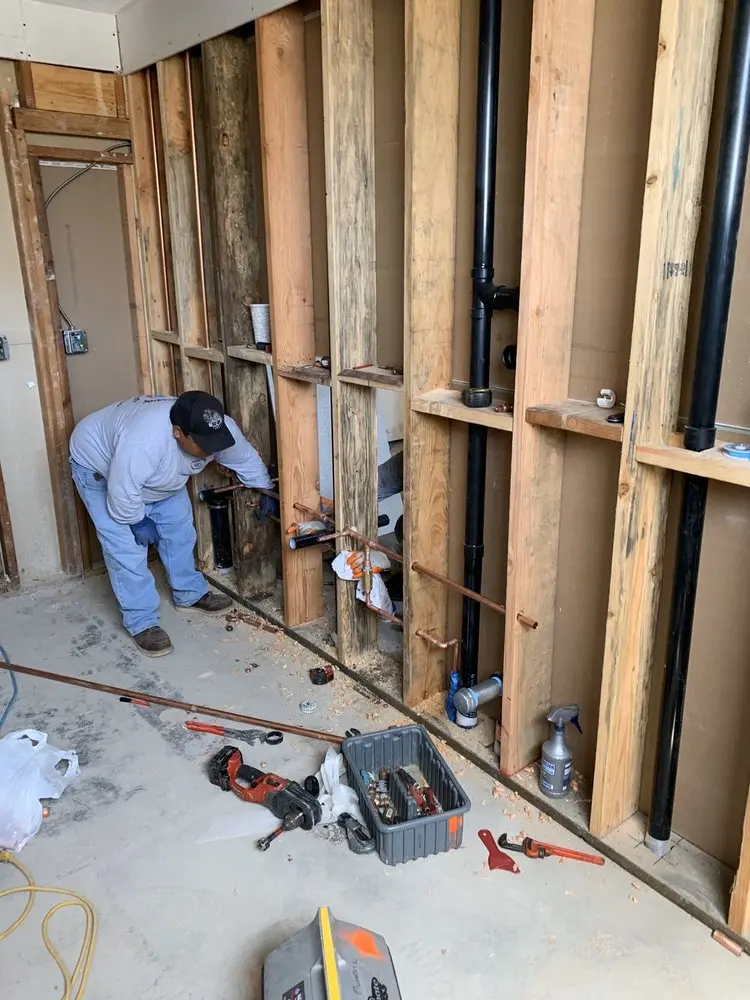 Commercial rough-in plumbing for Water Heater Replacement in Baxter Village